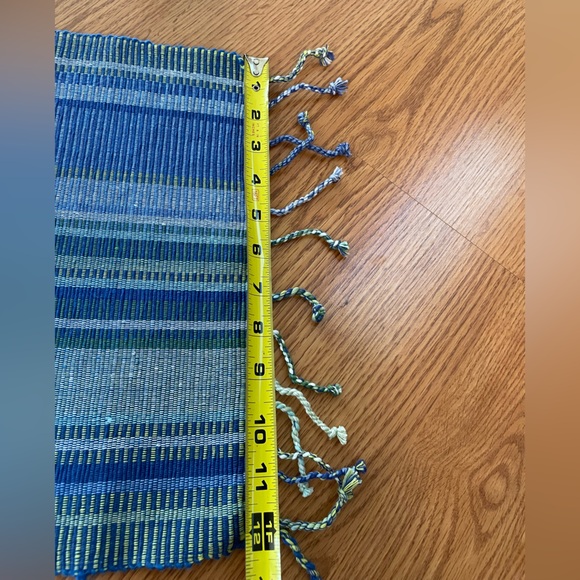 AdV new set of 6 striped fringed placemats - Picture 6 of 6